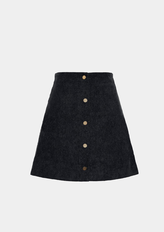 Black Suede Skirt