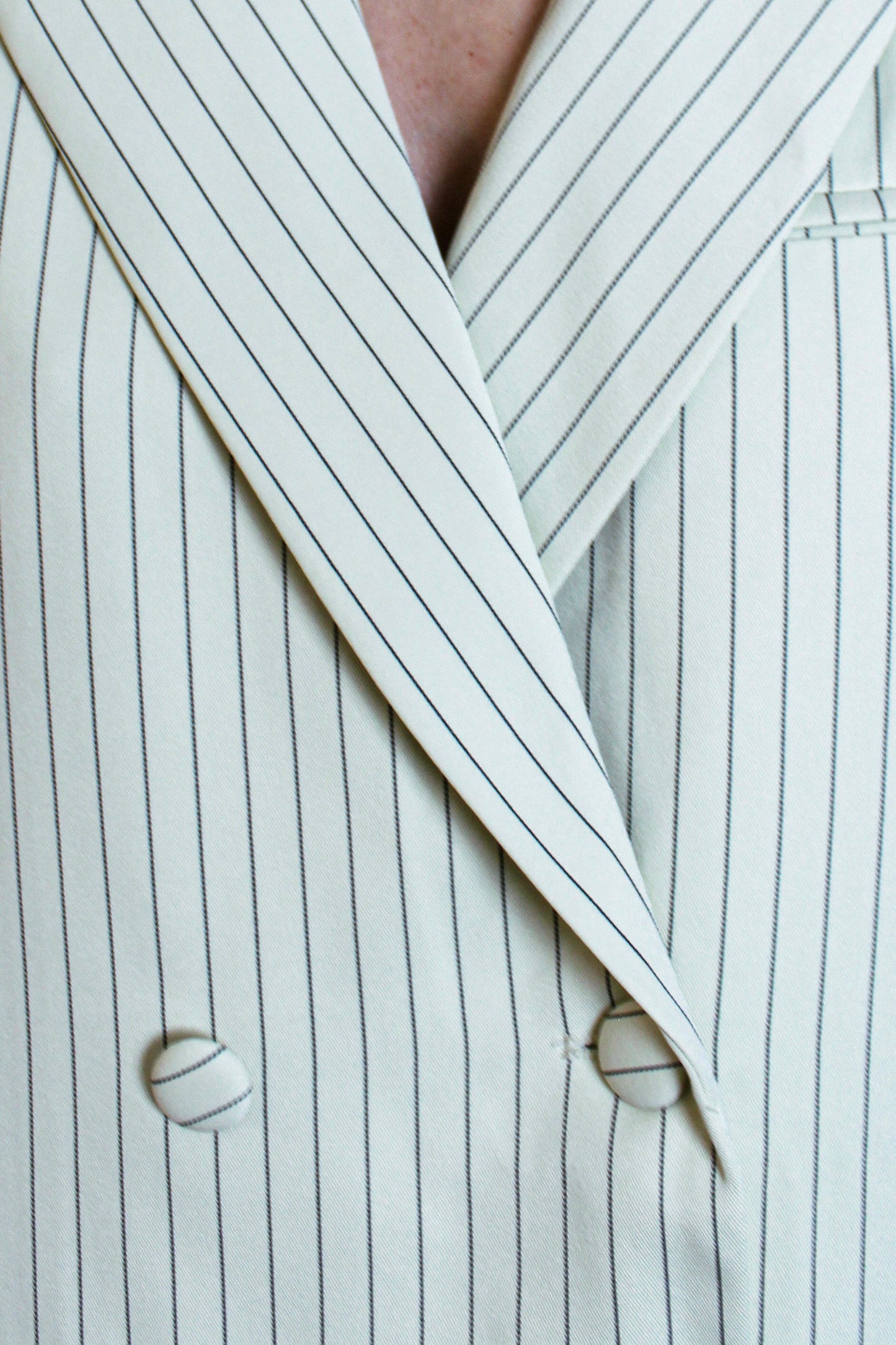 Butter Yellow Pinstripe Blazer
