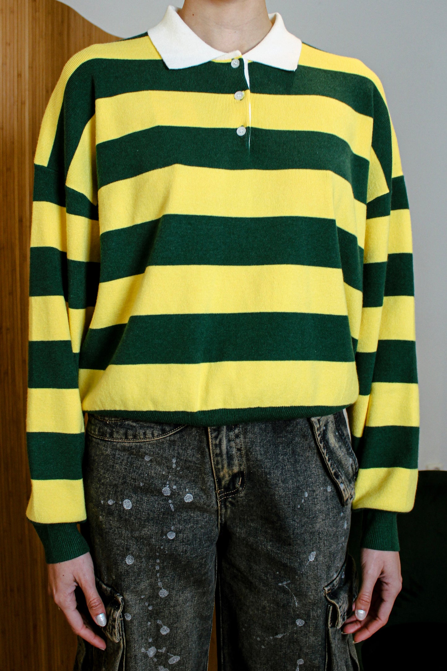 Striped Polo Brasil (with S)