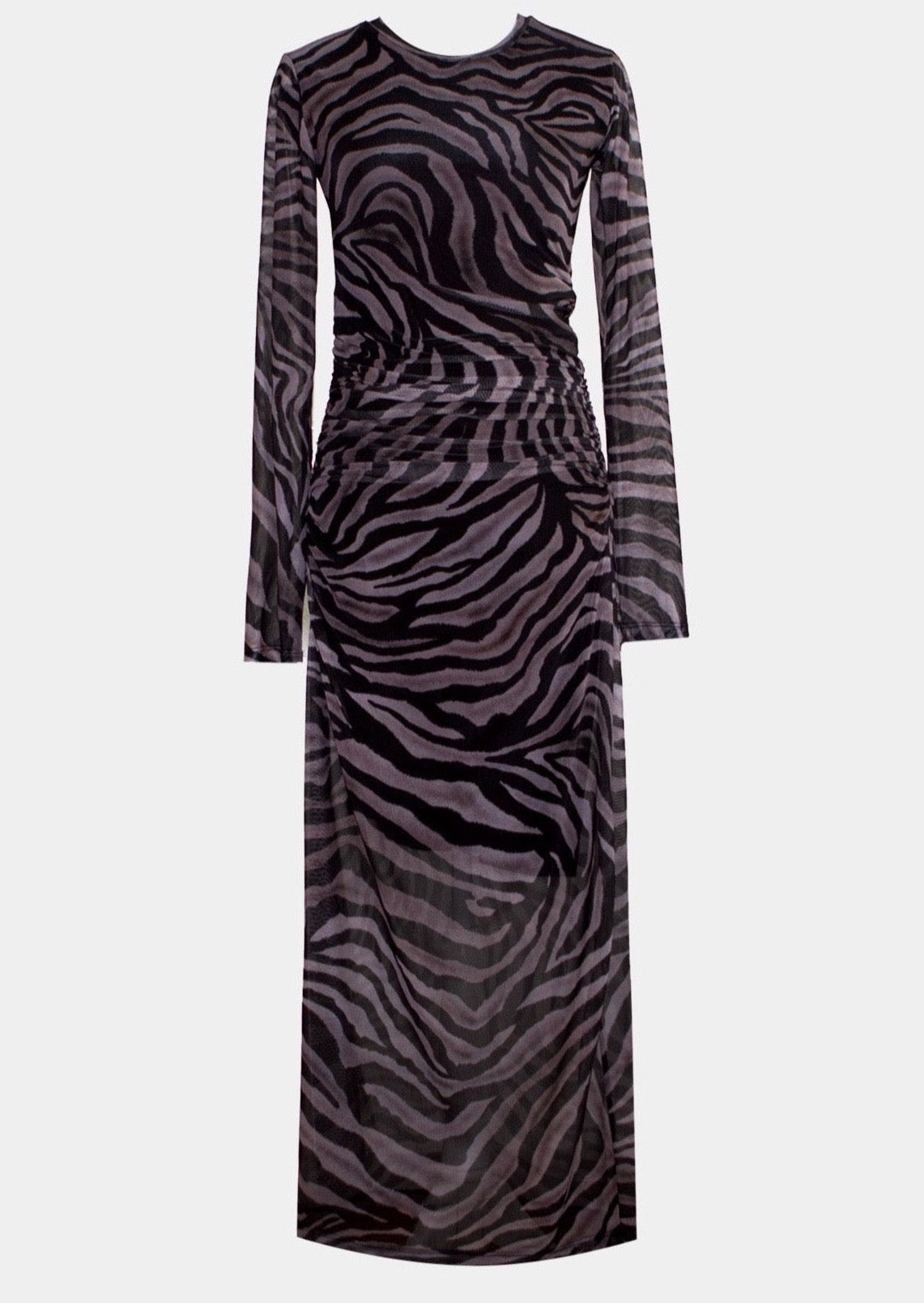 mesh Zebra patterned Maxi dress Zebra dress, animal print fashion, Maxi dress, Trendy dress, mesh dress, Women's fashion, Bold pattern, Statement dress, Stylish maxi dress