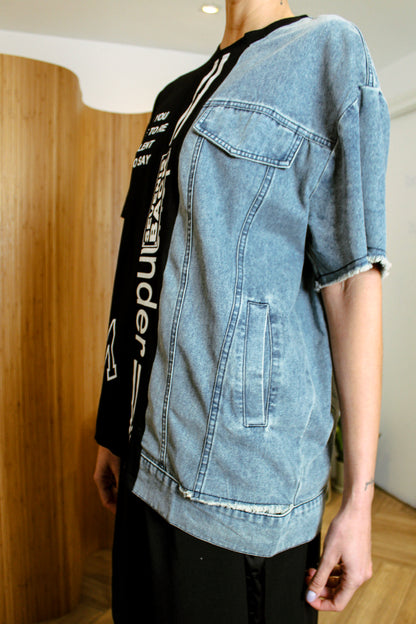 Upcycled Contrast T-Shirt