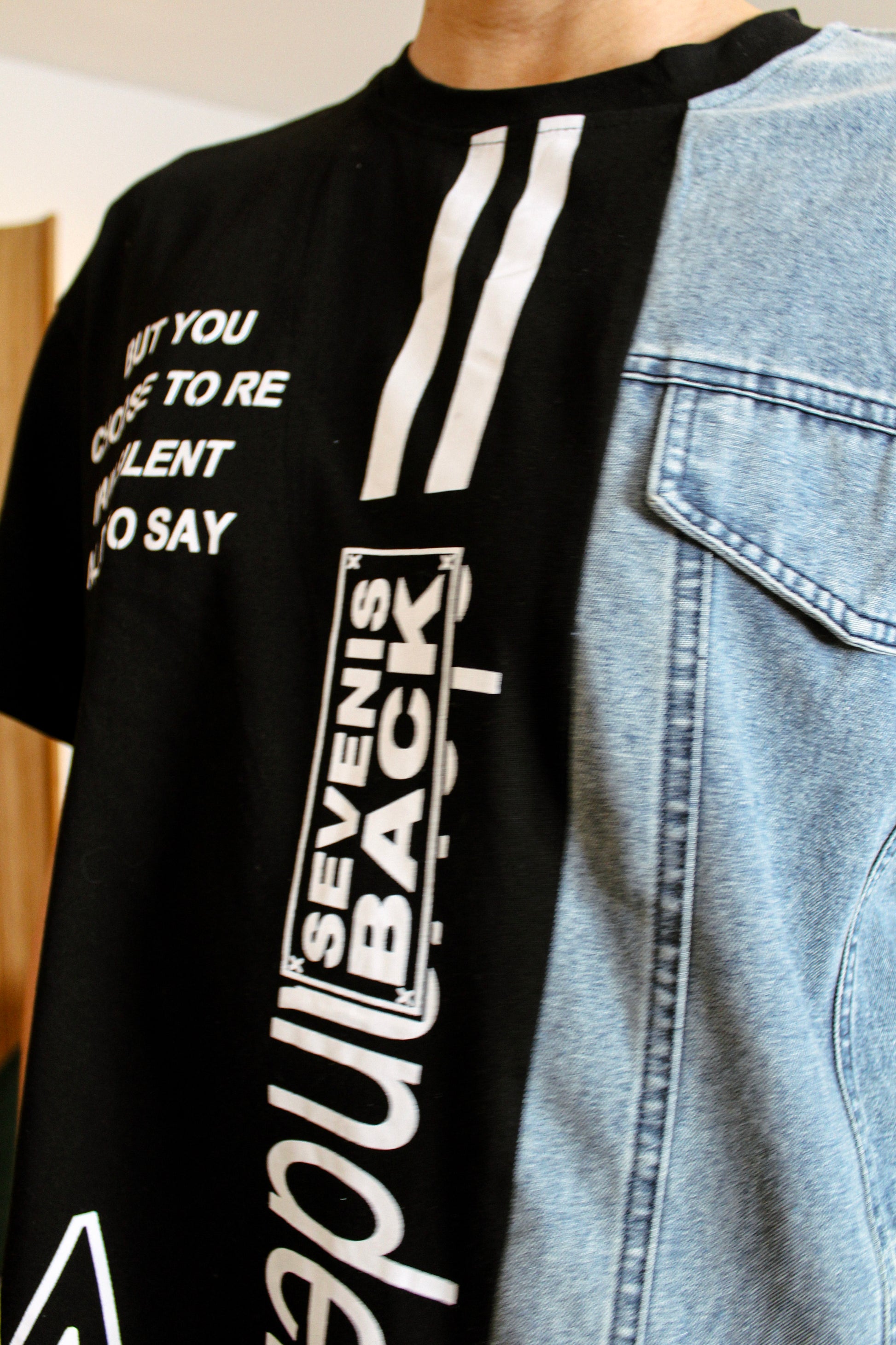 Upcycled Contrast T-Shirt
